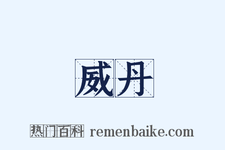 威丹是什么意思的图片